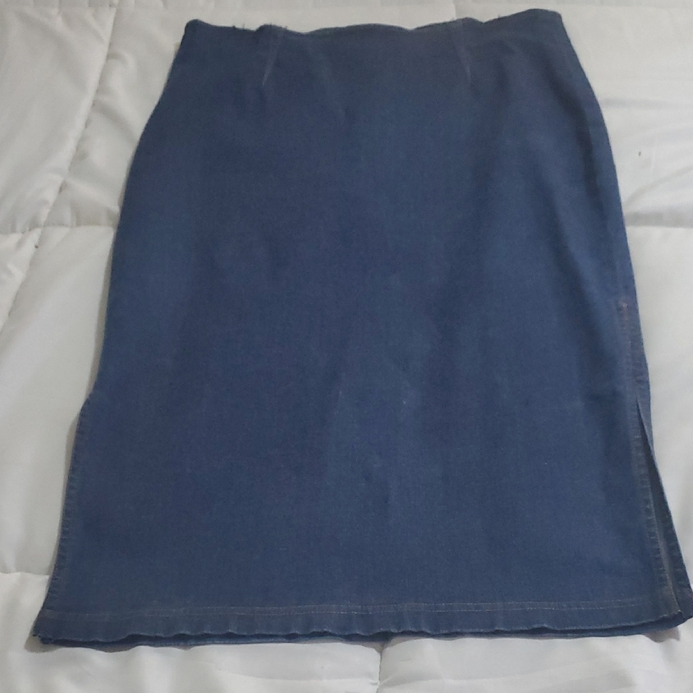 Y2K Guess Blue Pencil Skirt Knee-Length Work